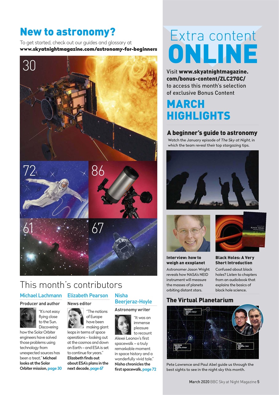 BBC Sky at Night Magazine Preview Pages