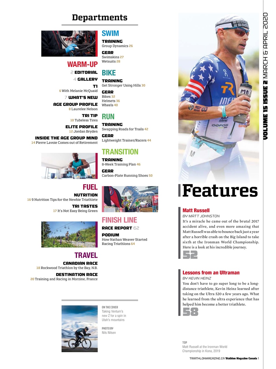 Triathlon Magazine Canada Preview Pages