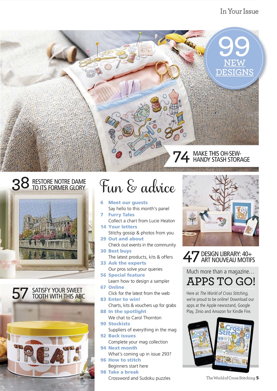 The World of Cross Stitching Preview Pages