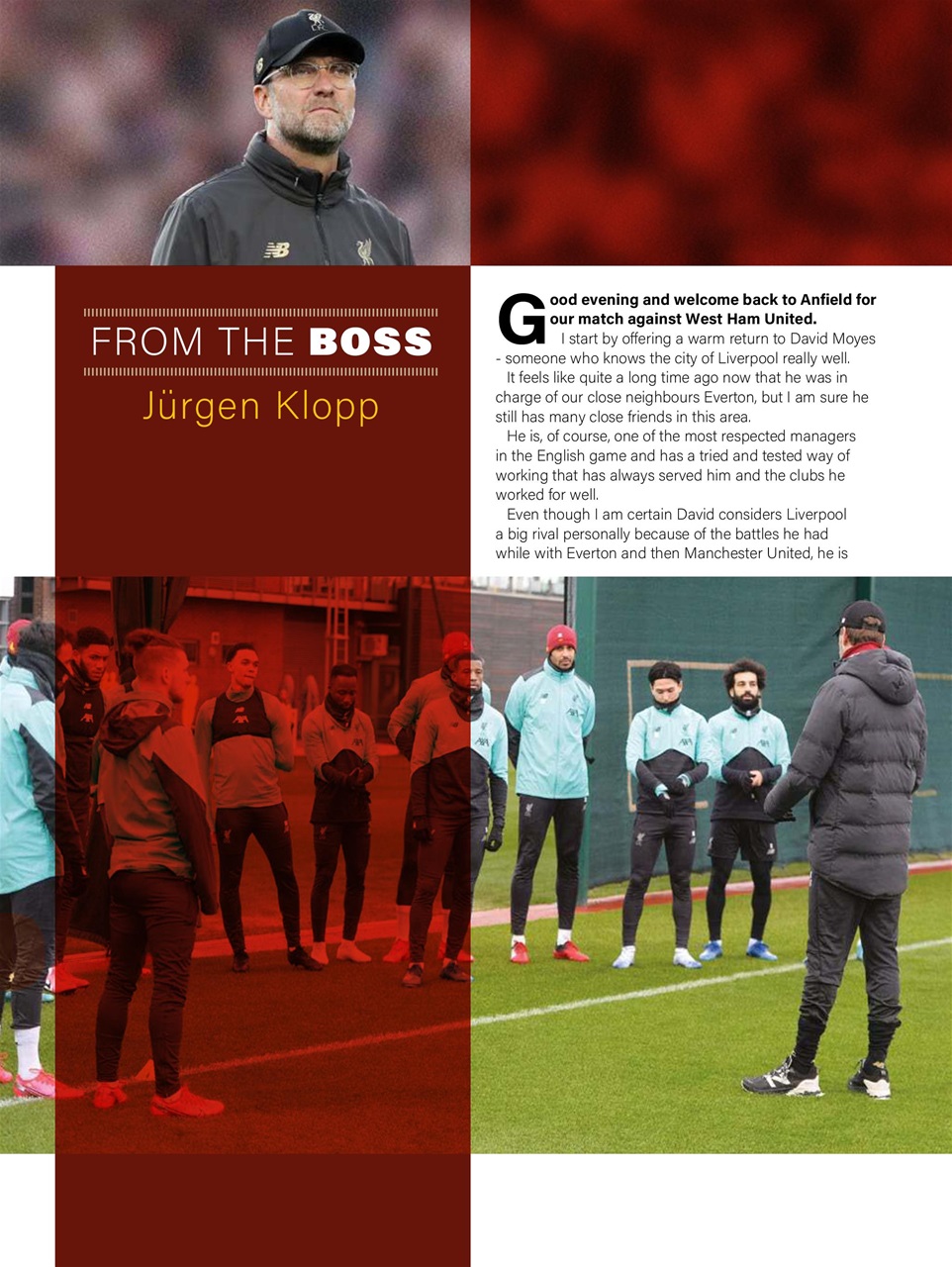 Liverpool FC Programmes Preview Pages