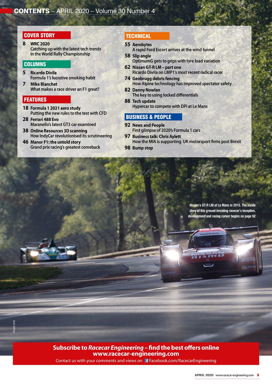 Racecar Engineering Preview Pages