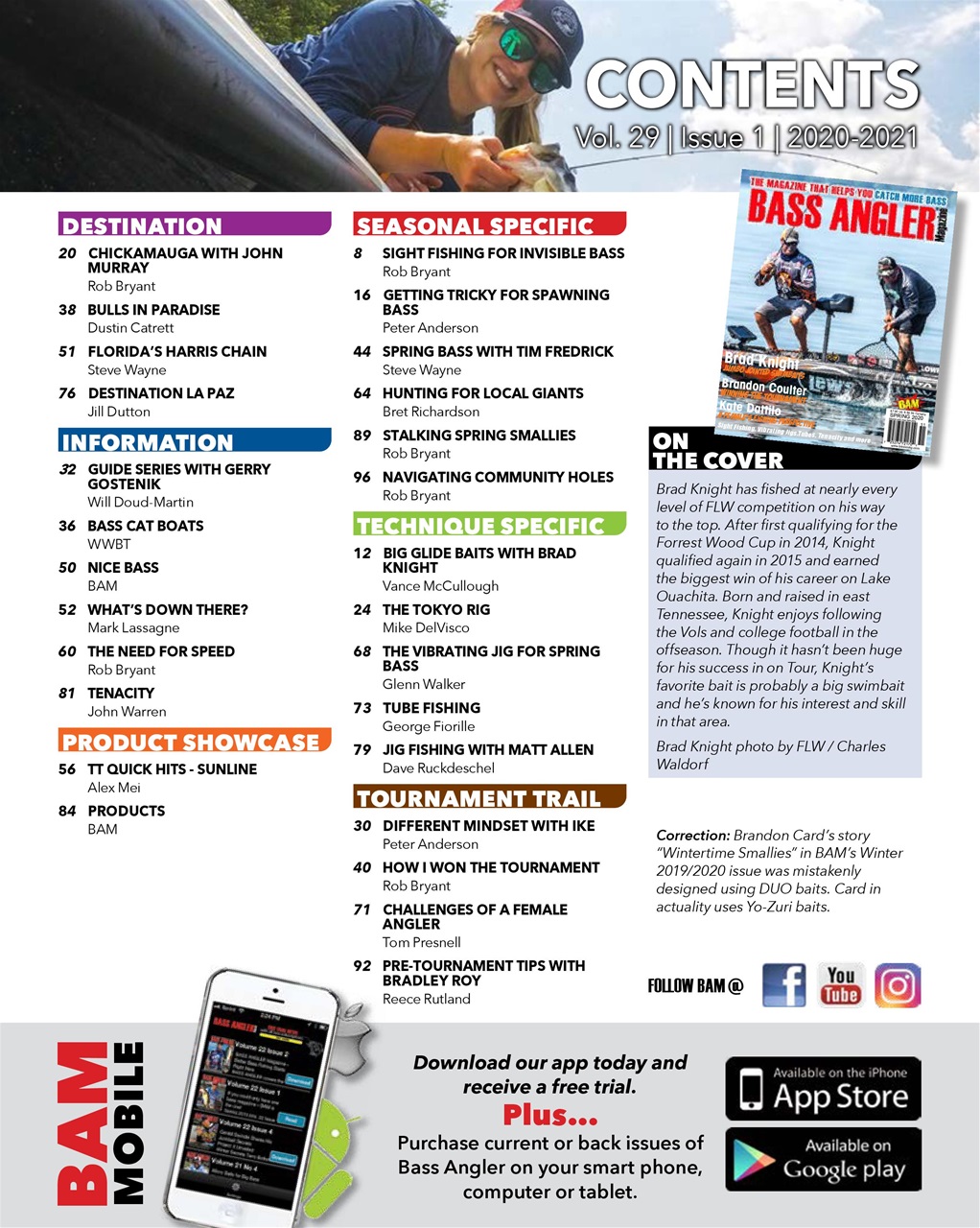 BASS ANGLER MAGAZINE Preview Pages