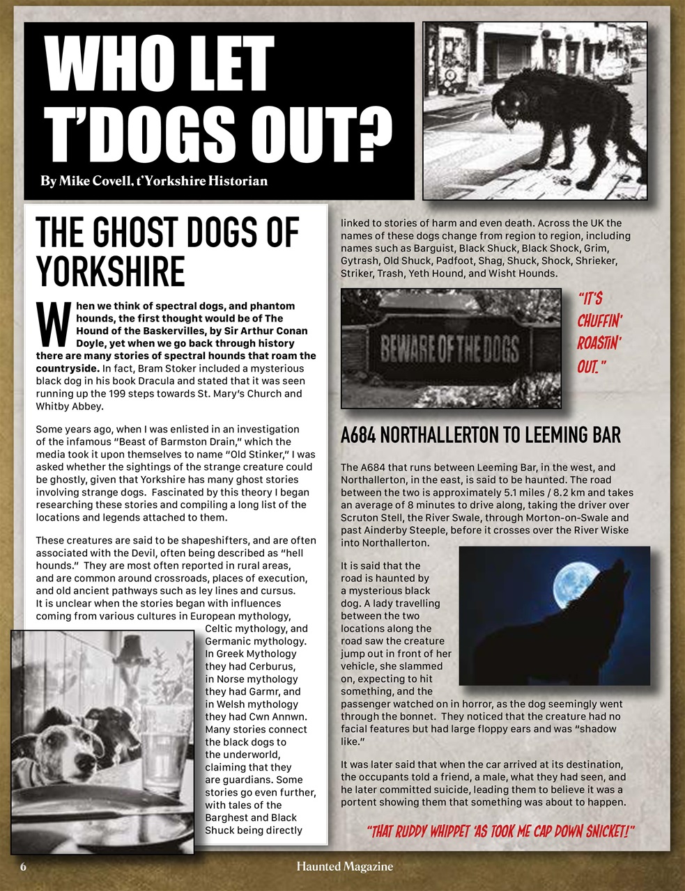 Haunted Magazine Preview Pages