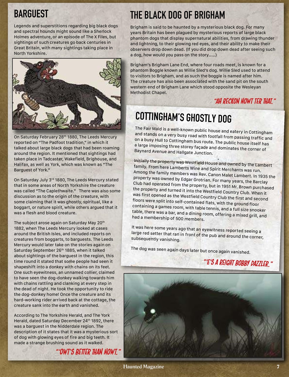 Haunted Magazine Preview Pages