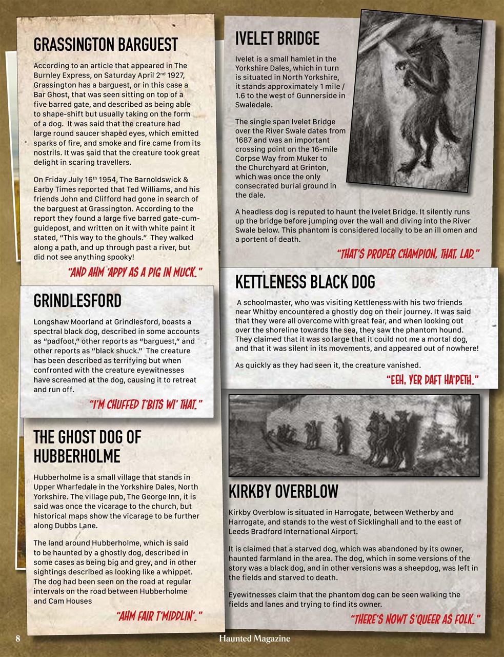 Haunted Magazine Preview Pages