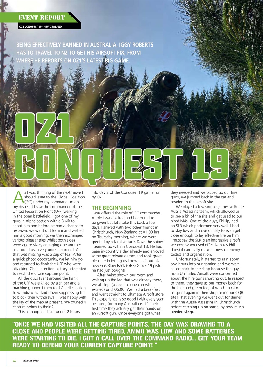 Airsoft Action Preview Pages