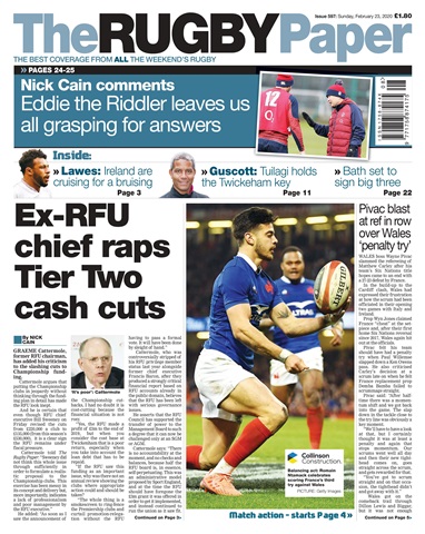 The Rugby Paper issue 23rd Feb 2020