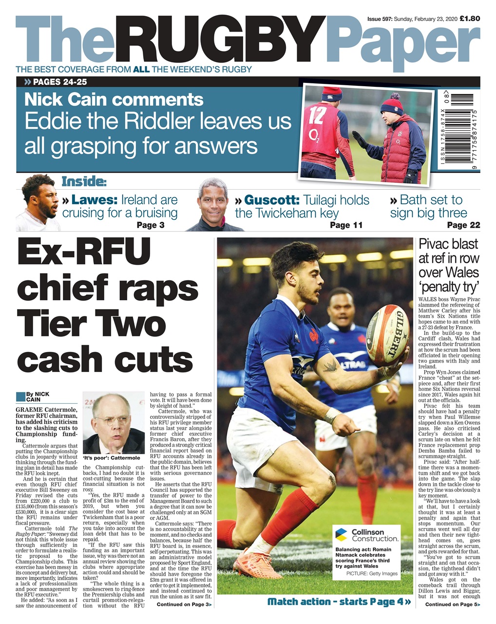 The Rugby Paper Preview Pages