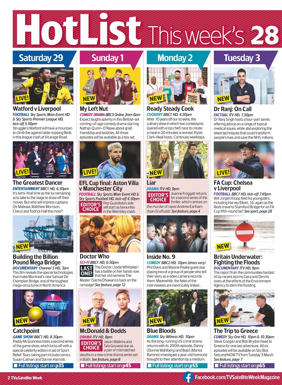 TV & Satellite Week Preview Pages