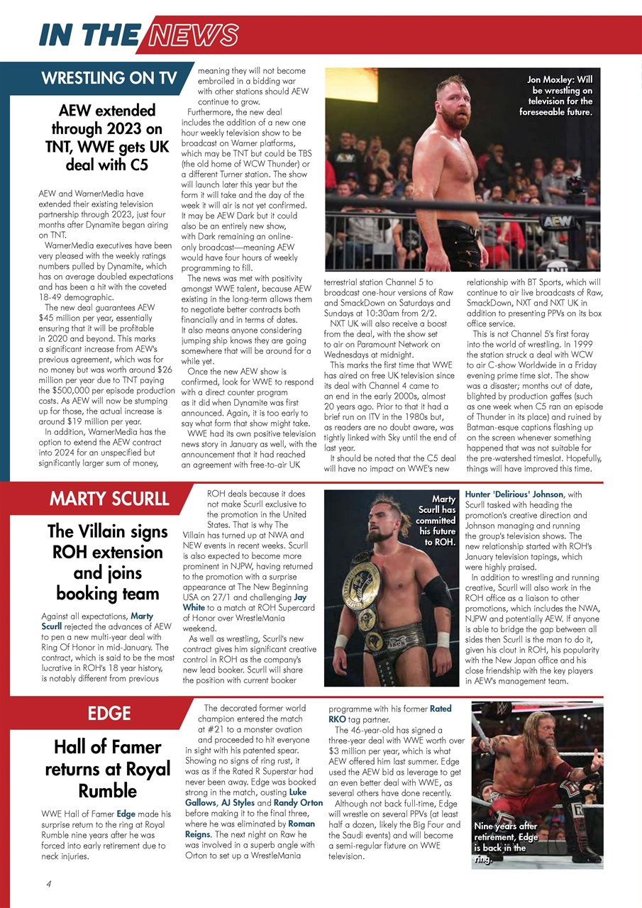 Wrestletalk Magazine Preview Pages
