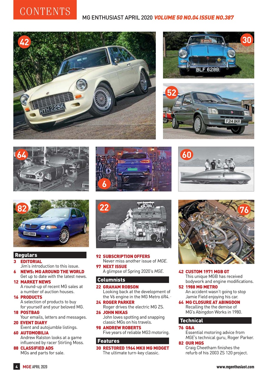 MG Enthusiast Preview Pages