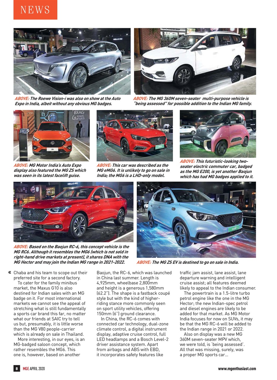 MG Enthusiast Preview Pages
