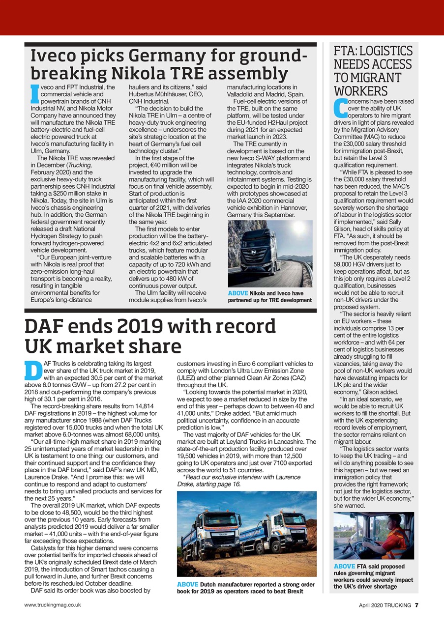 Trucking Magazine Preview Pages