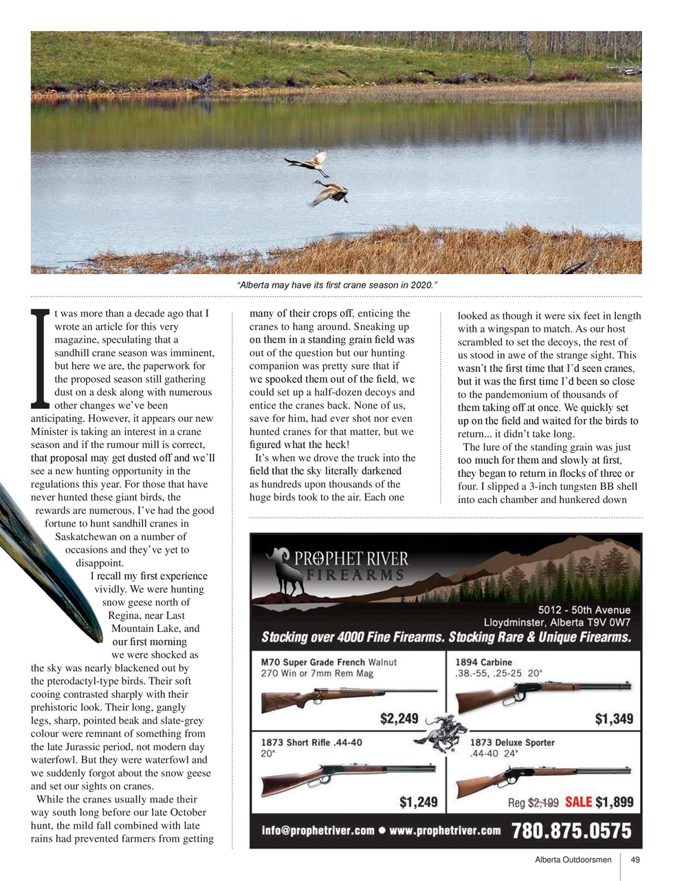 Alberta Outdoors Preview Pages