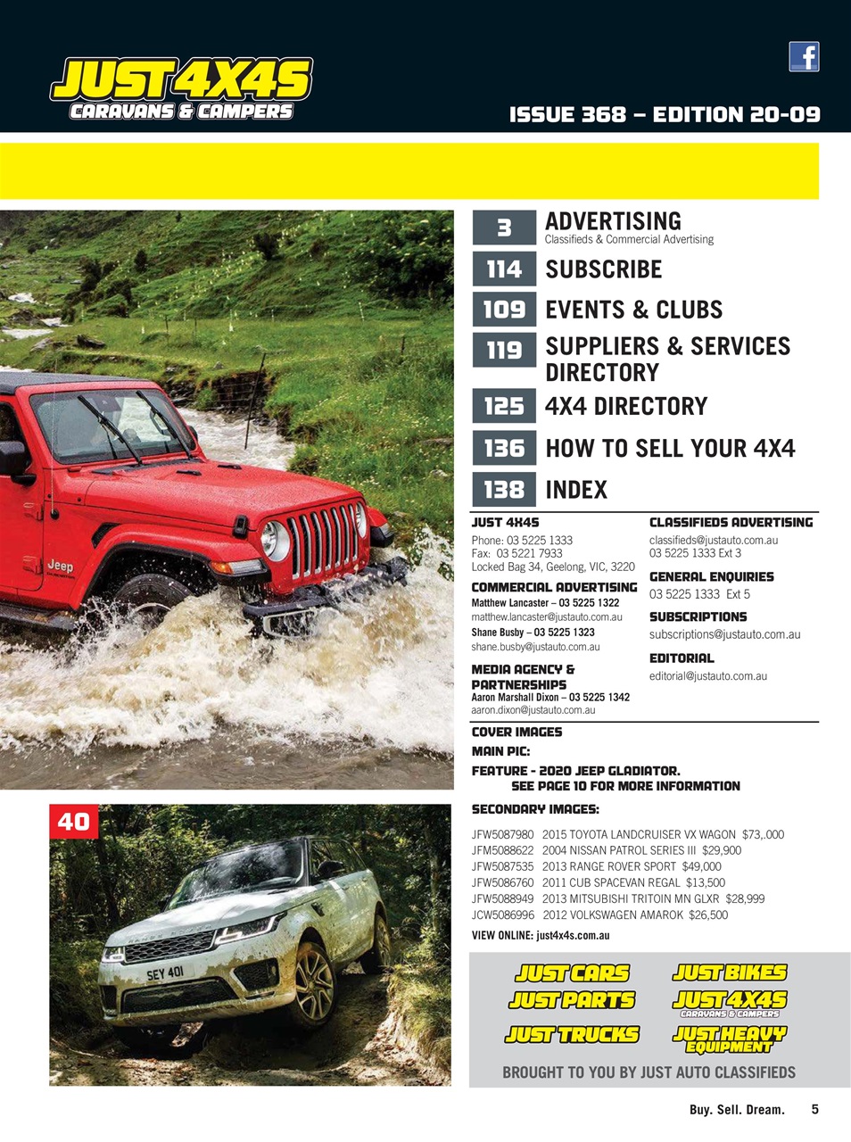 JUST 4X4S Preview Pages