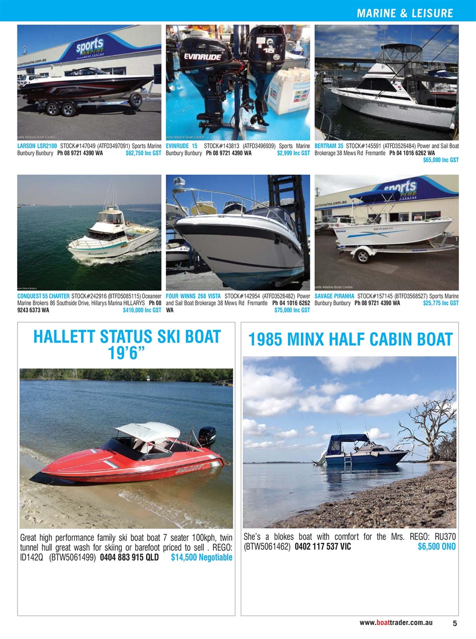 Boat Trader Australia Preview Pages