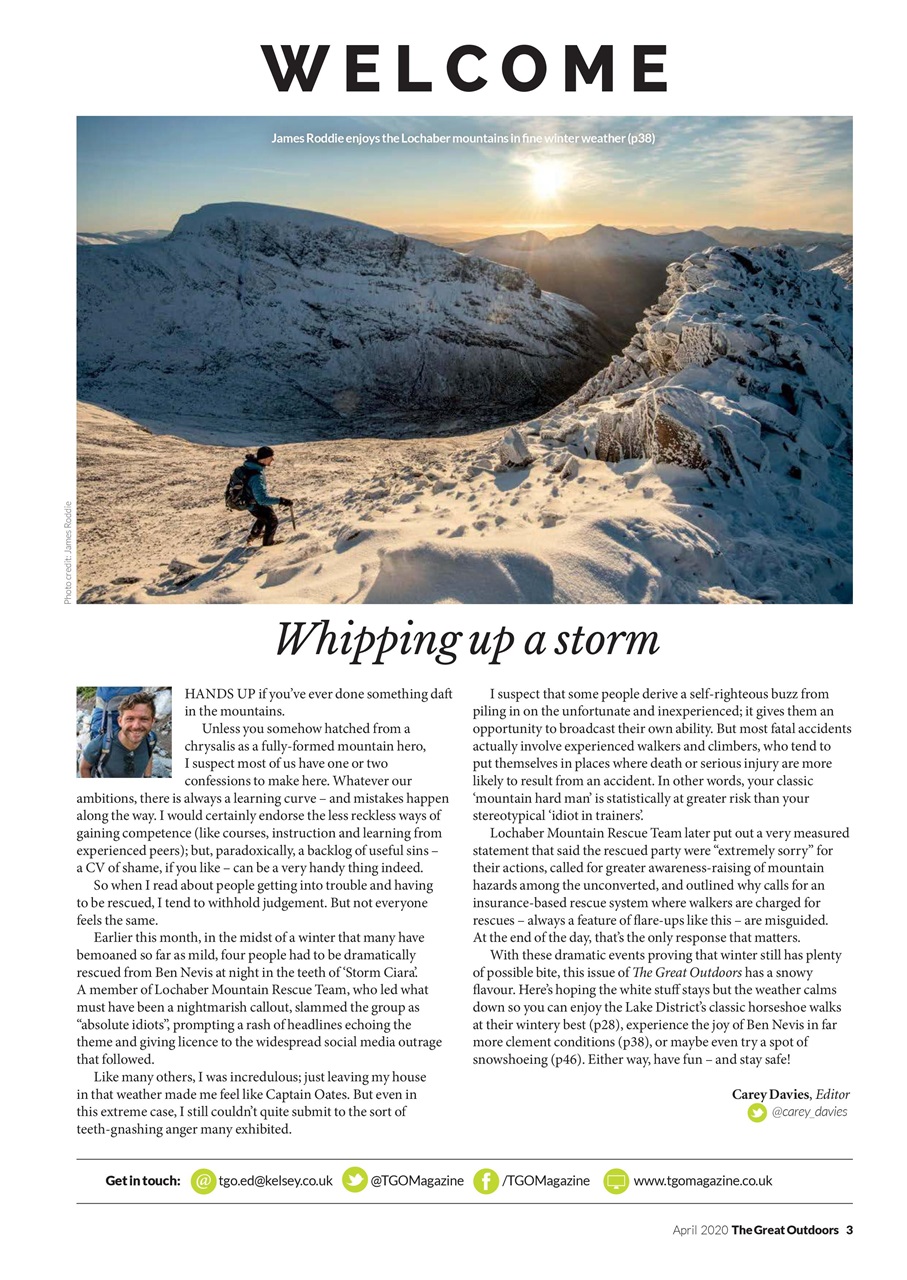 TGO - The Great Outdoors Magazine Preview Pages