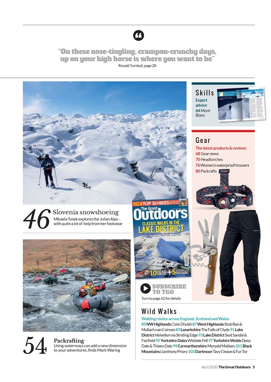TGO - The Great Outdoors Magazine Preview Pages