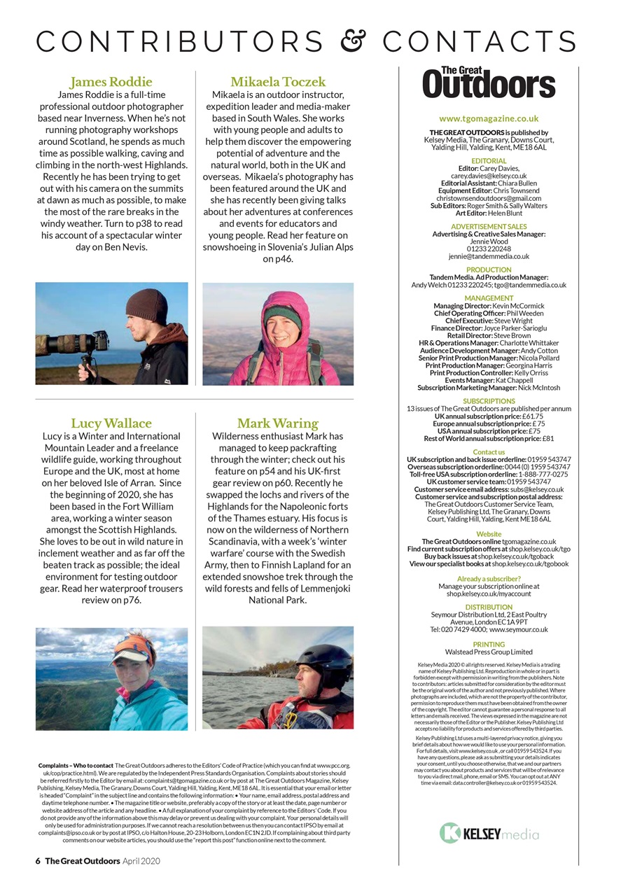 TGO - The Great Outdoors Magazine Preview Pages