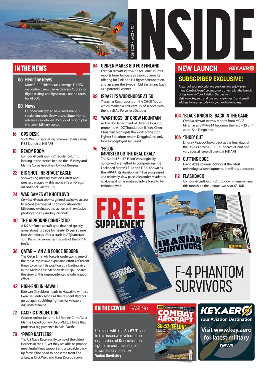 Combat Aircraft Journal Preview Pages