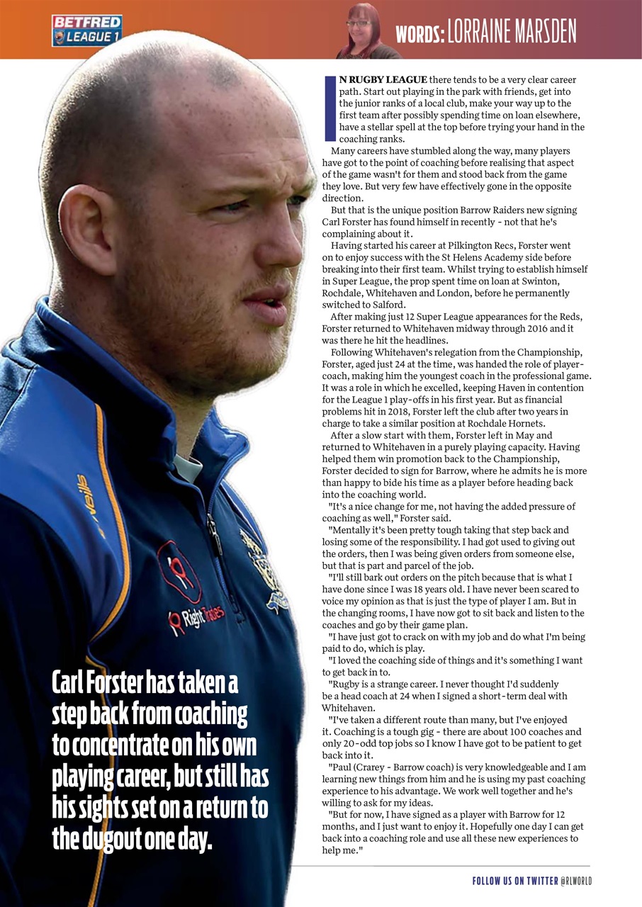 Rugby League World Preview Pages