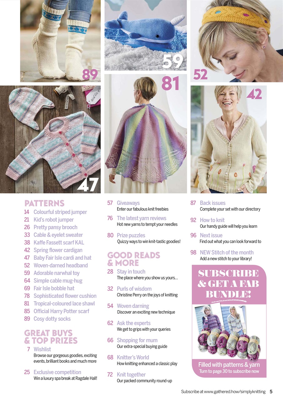 Simply Knitting Preview Pages