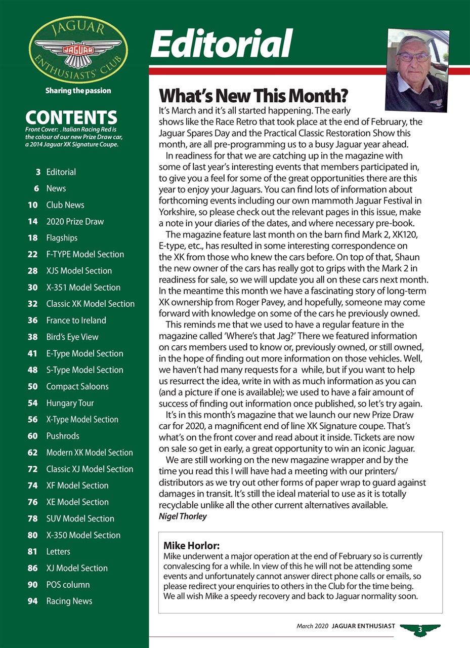 Jaguar Enthusiast Preview Pages
