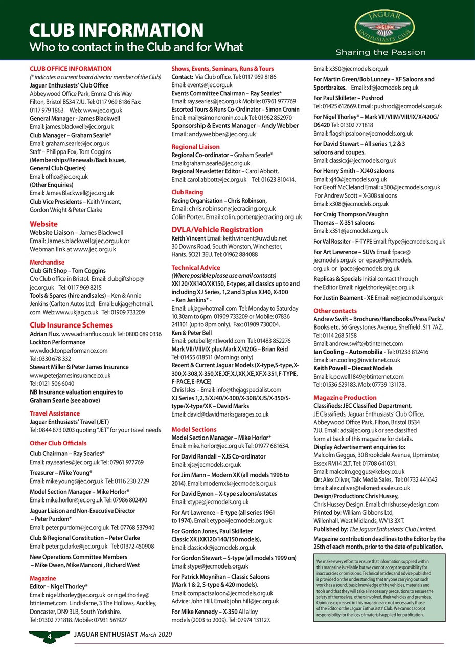 Jaguar Enthusiast Preview Pages