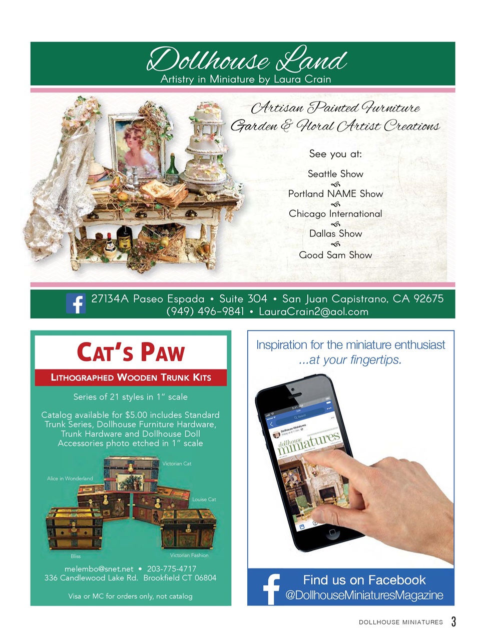 Dollhouse Miniatures Preview Pages