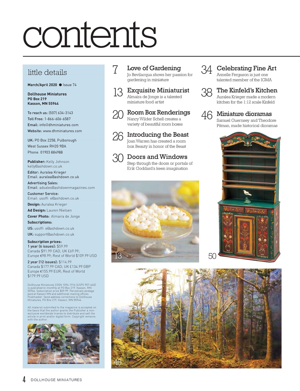 Dollhouse Miniatures Preview Pages