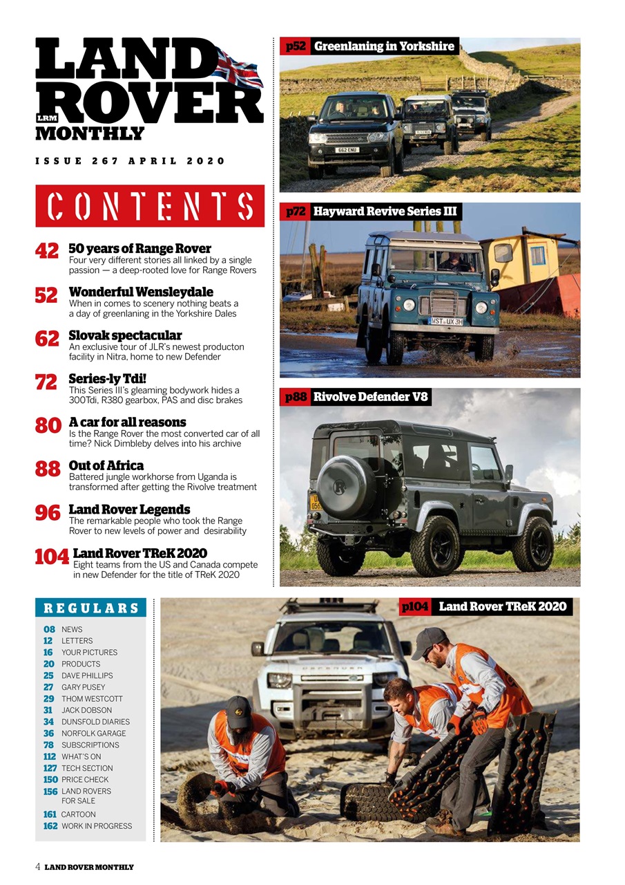 Land Rover Monthly Preview Pages