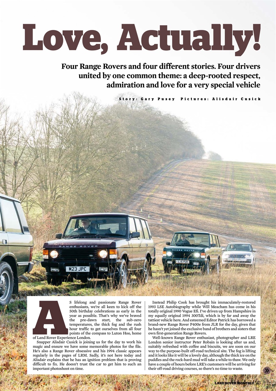 Land Rover Monthly Preview Pages