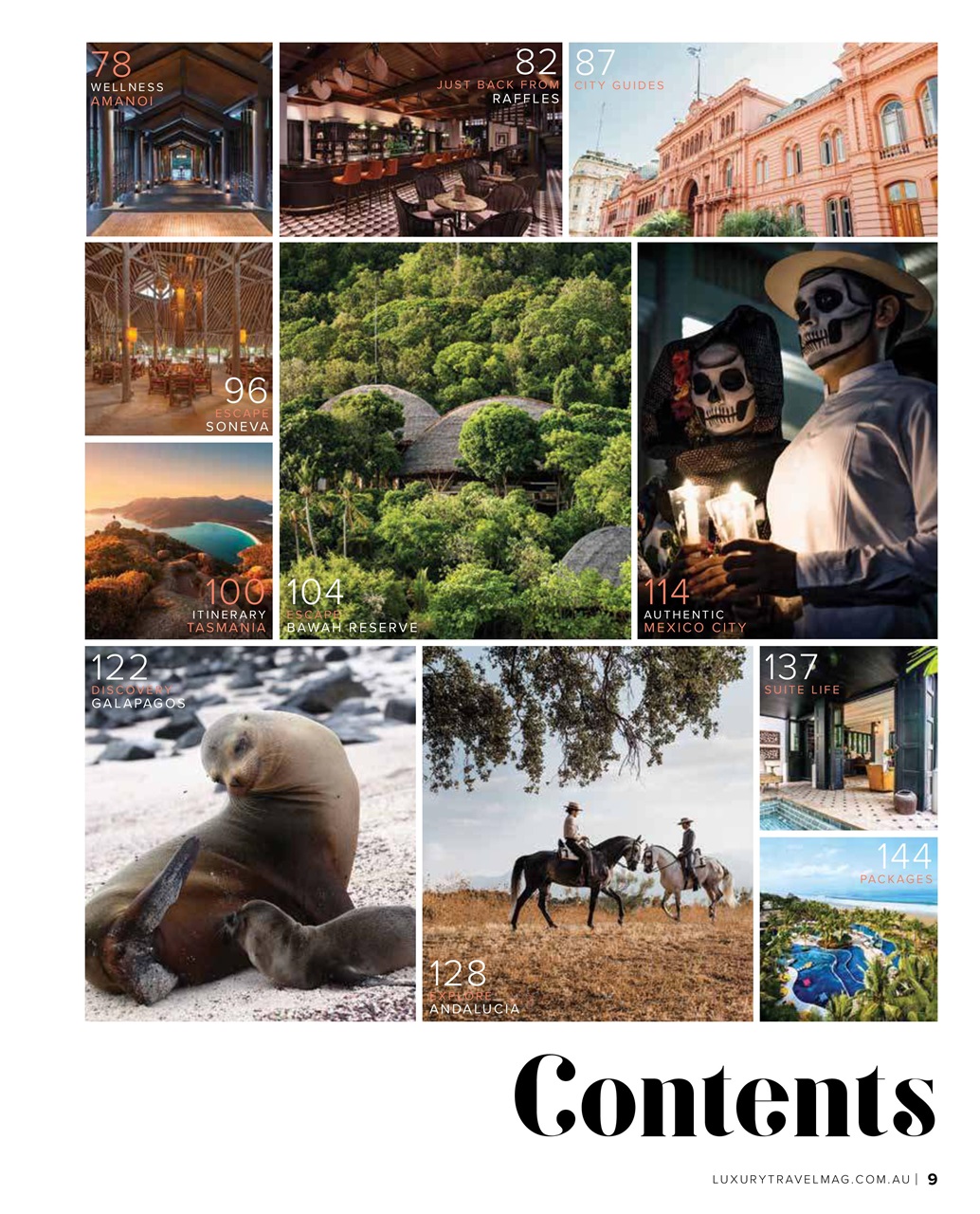 Luxury Travel Preview Pages