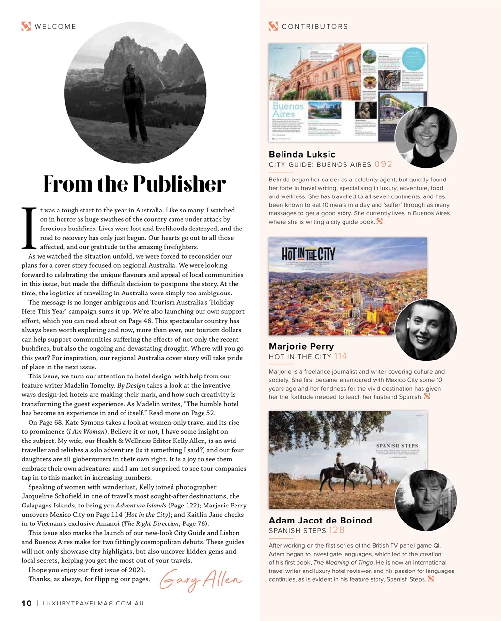 Luxury Travel Preview Pages