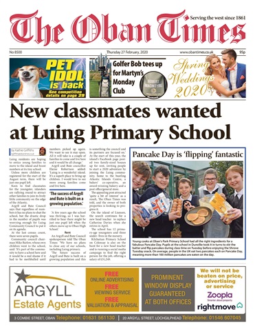 The Oban Times & Lochaber Times issue 27 February 2020
