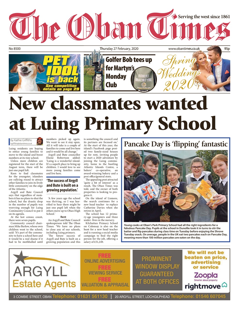 The Oban Times & Lochaber Times Preview Pages