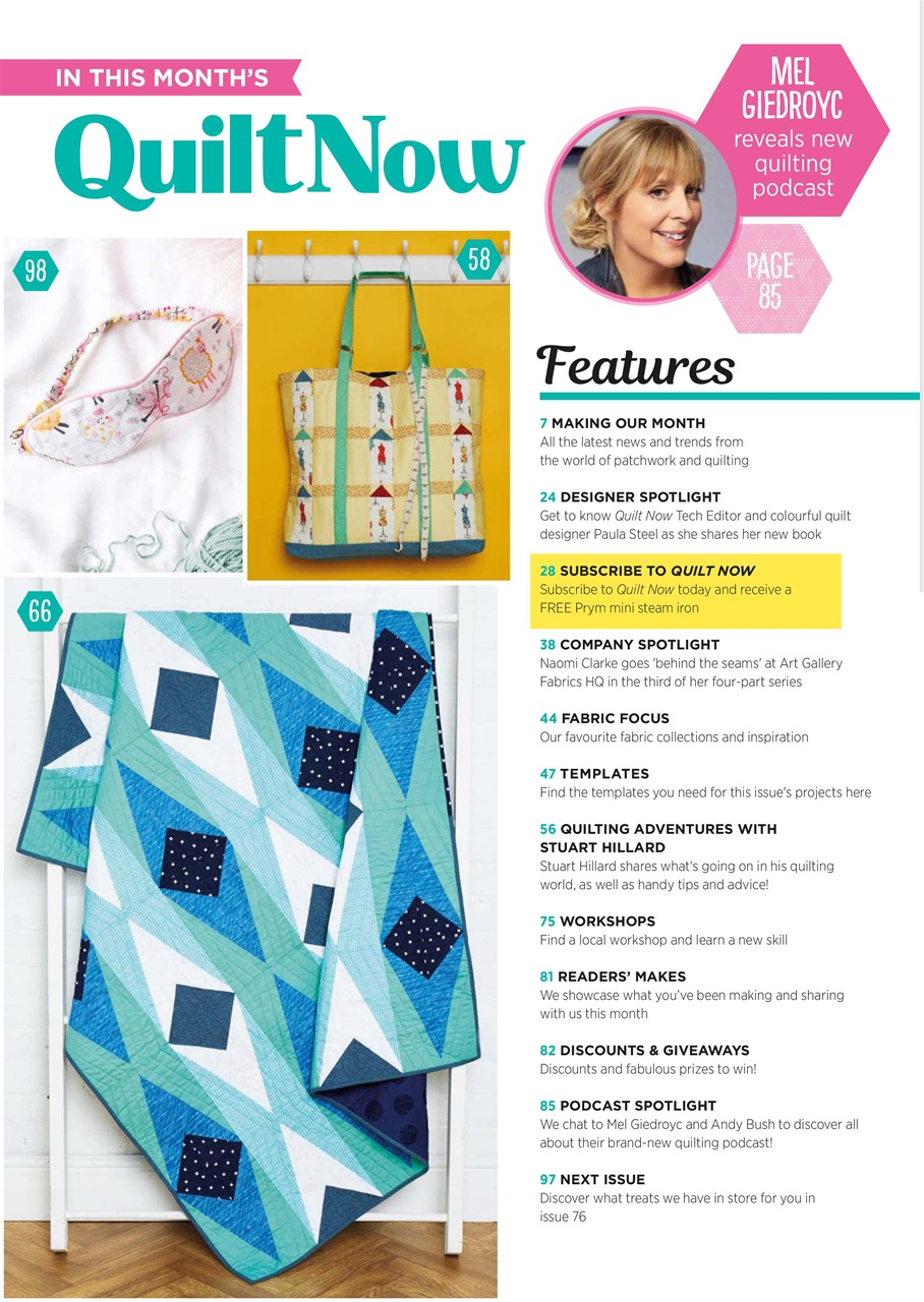Quilt Now Preview Pages