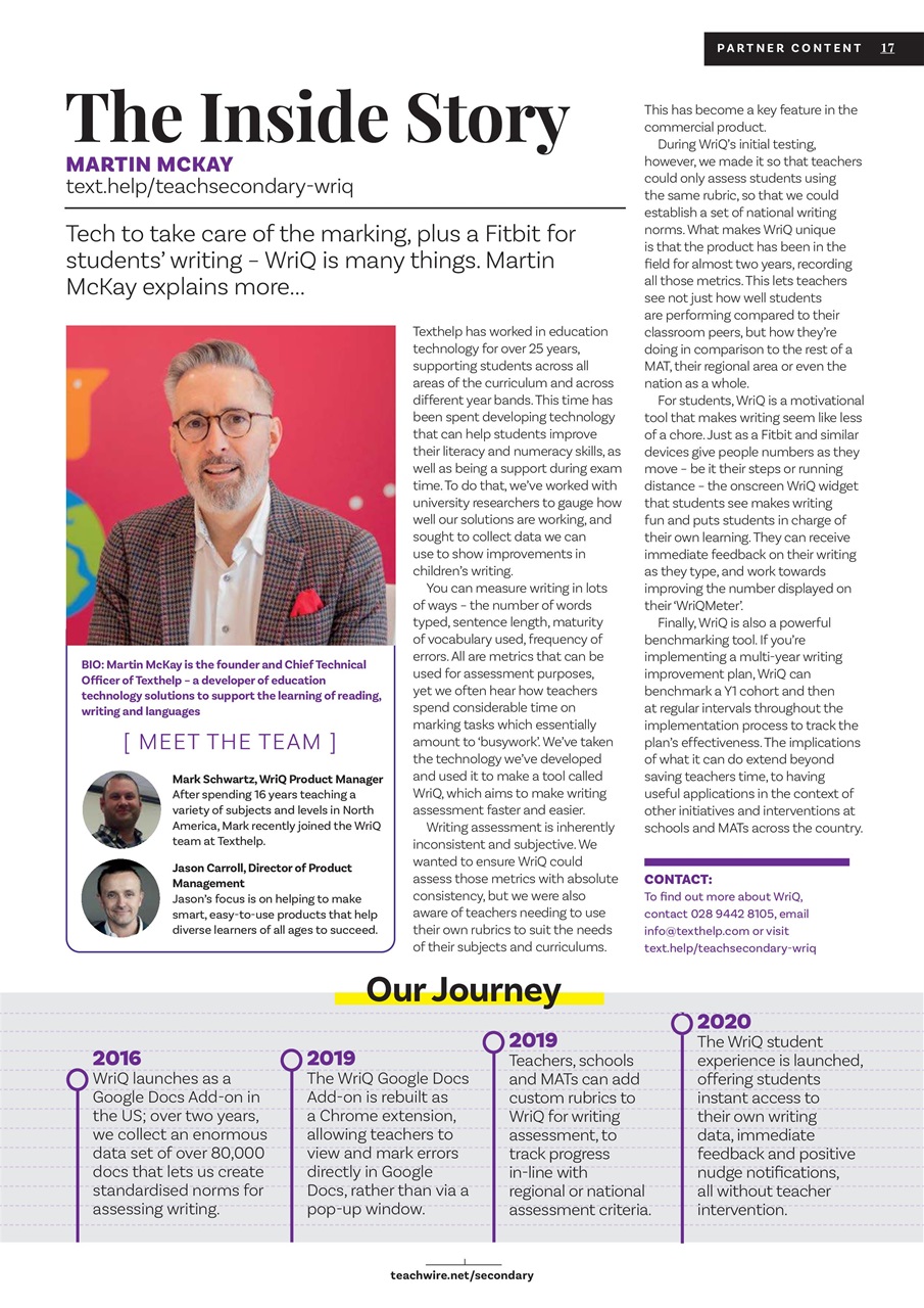 Teach Secondary Preview Pages