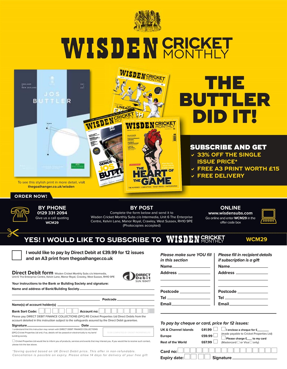 Wisden Cricket Monthly Preview Pages