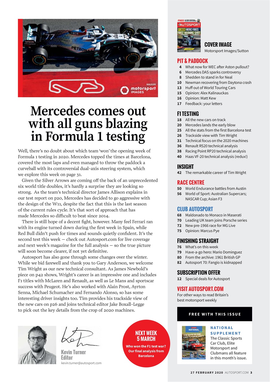 Autosport Preview Pages