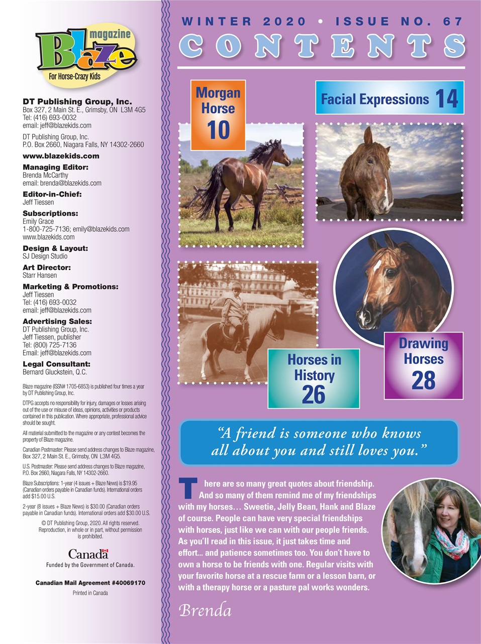 Blaze Magazine For Horse Crazy Kids Preview Pages