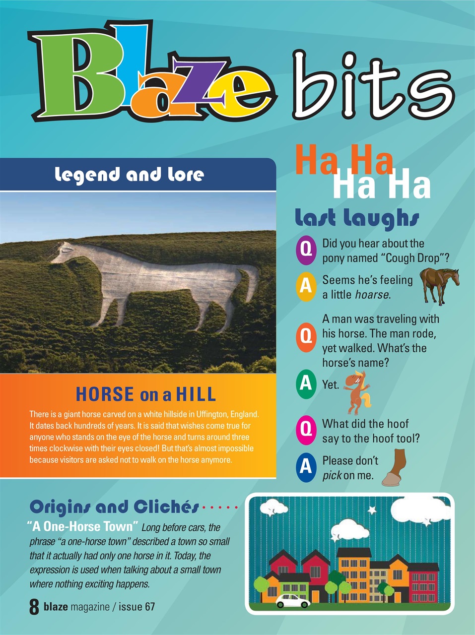 Blaze Magazine For Horse Crazy Kids Preview Pages