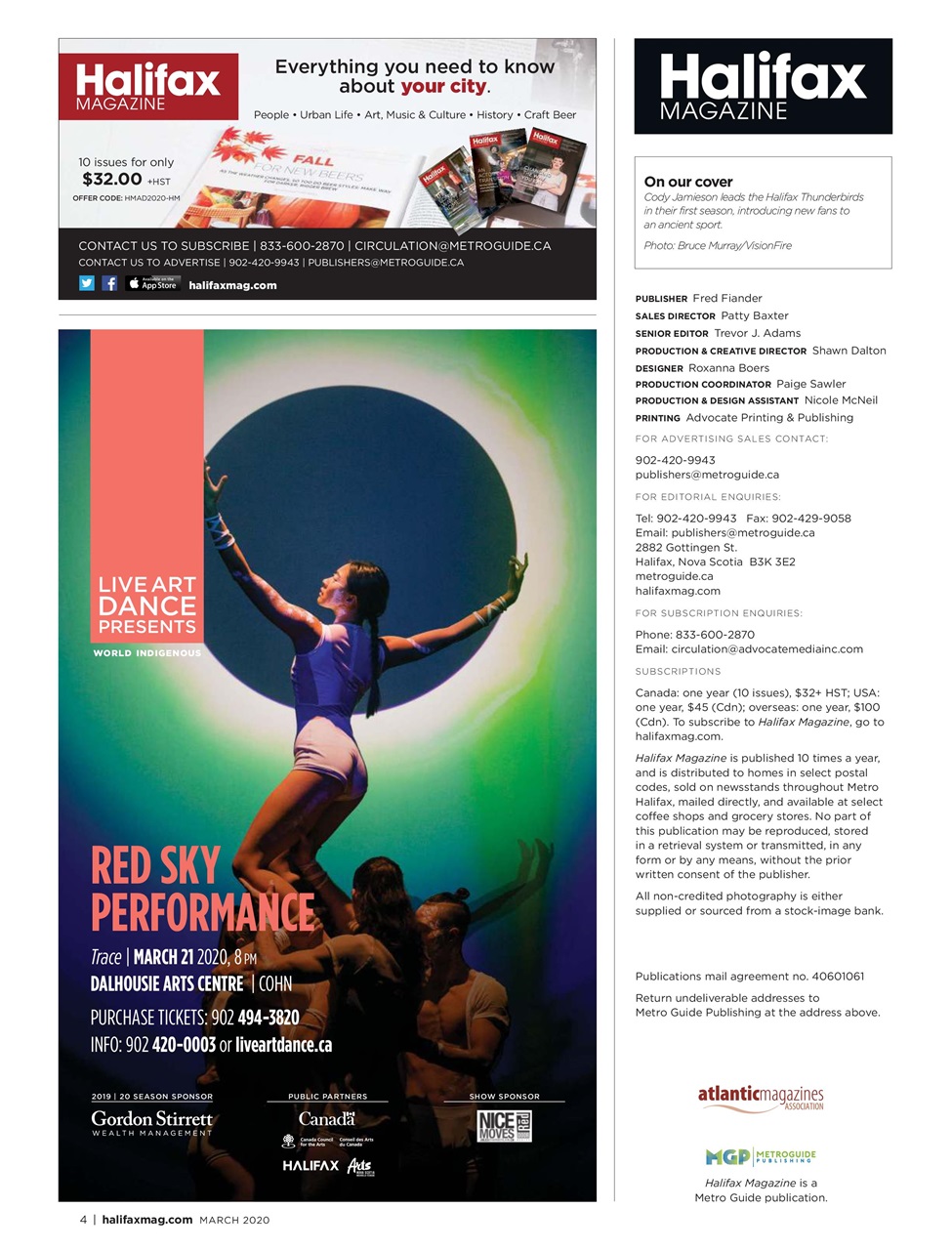 Halifax Magazine Preview Pages