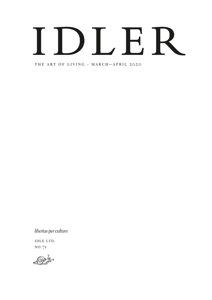The Idler Magazine Preview Pages
