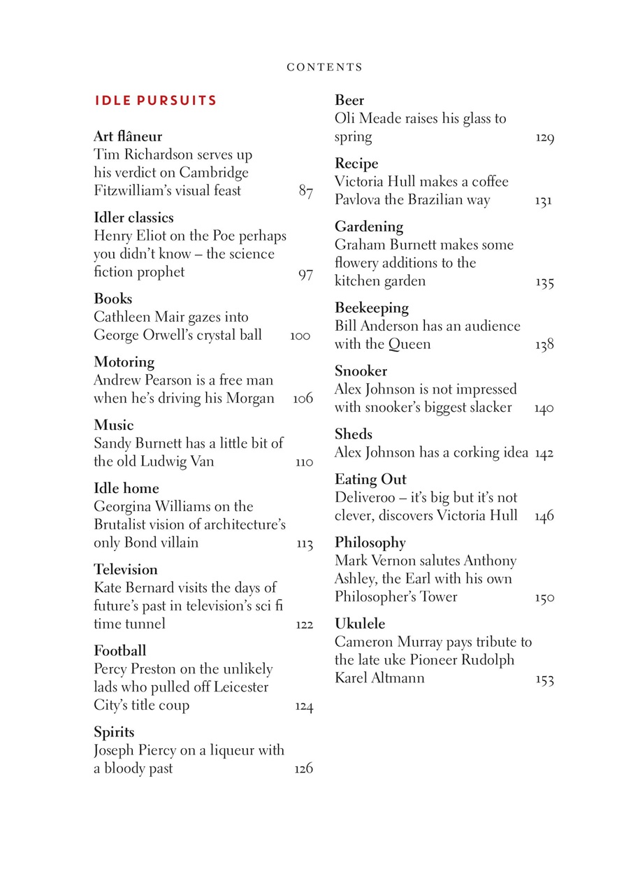 The Idler Magazine Preview Pages