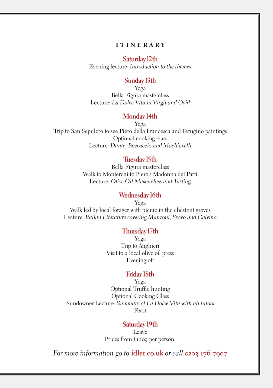 The Idler Magazine Preview Pages