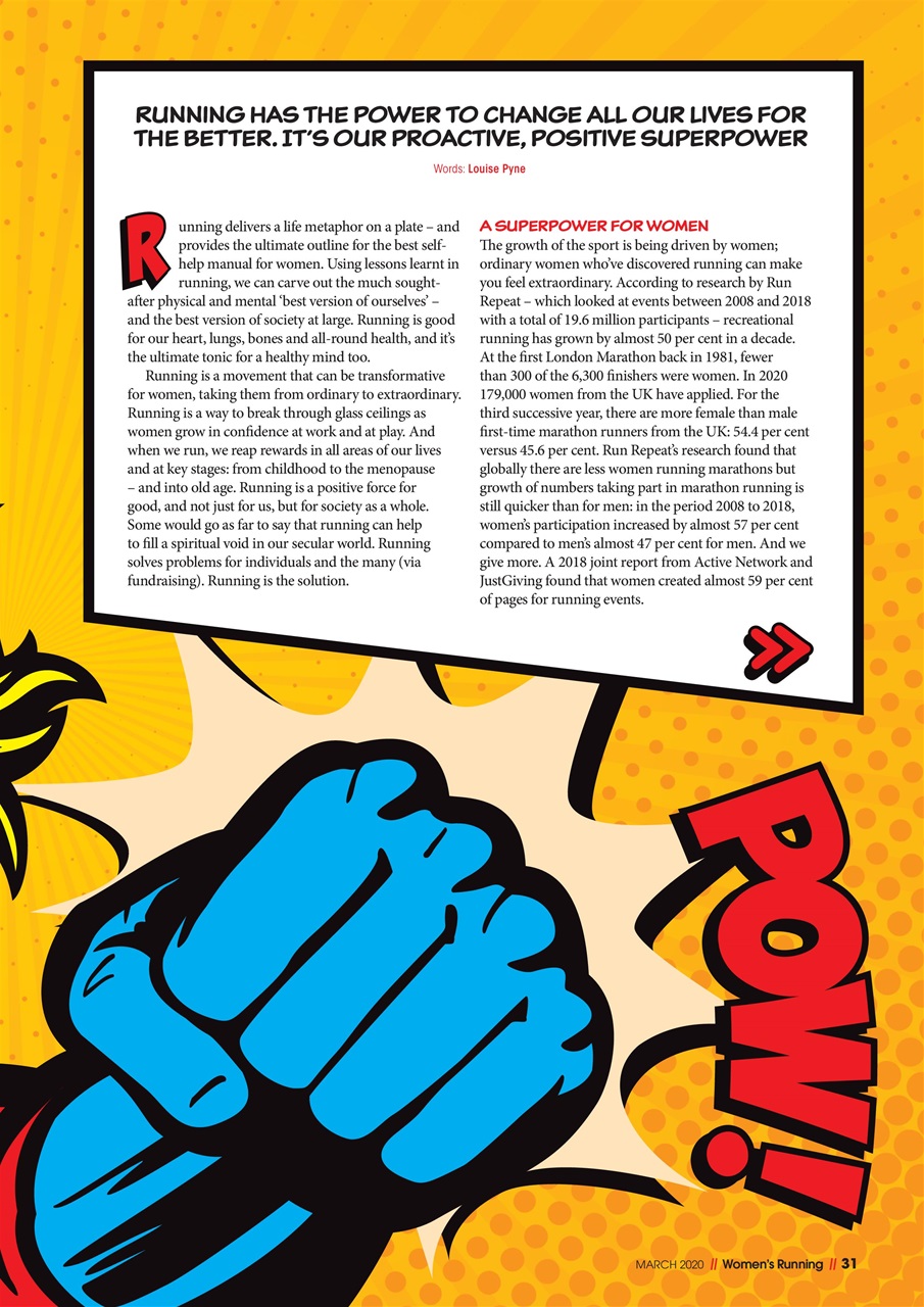 Women’s Running Preview Pages