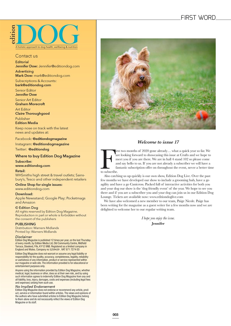 Edition Dog Preview Pages