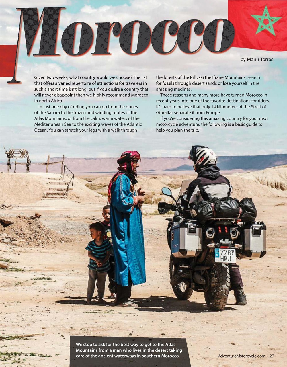 Adventure Motorcycle Preview Pages