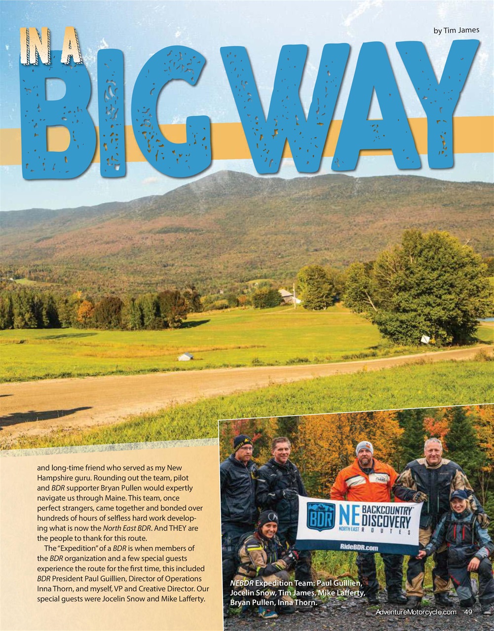 Adventure Motorcycle Preview Pages